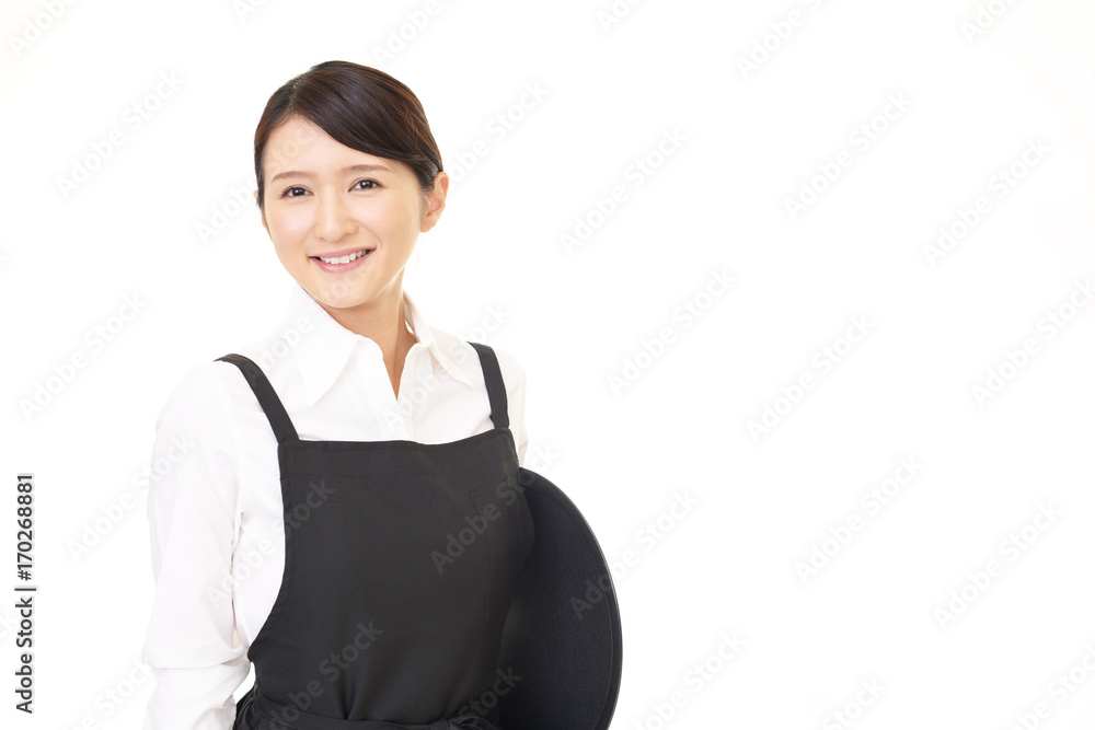 笑顔のウェイトレス 笑顔のウェイトレス