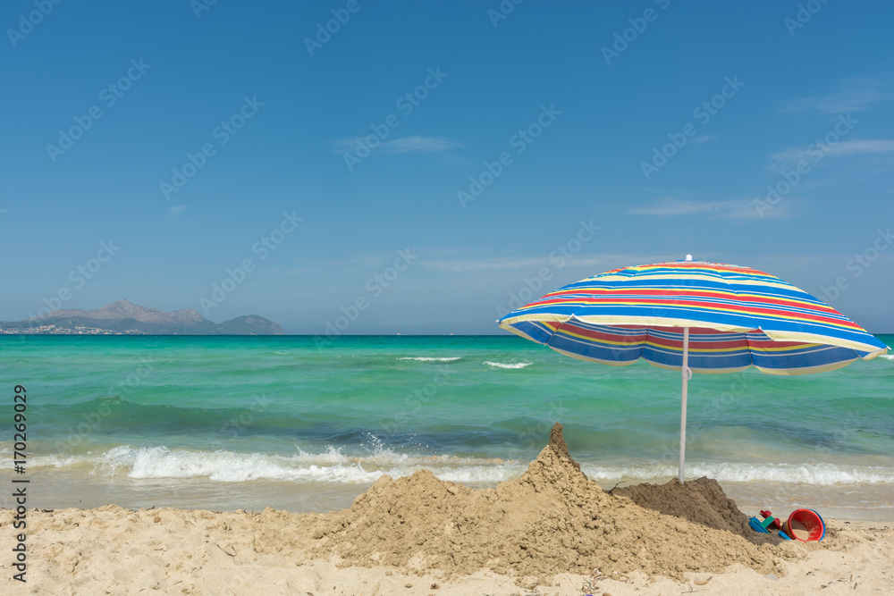 Am leeren Strand von Mallorca entspannen Am leeren Strand von Mallorca entspannen