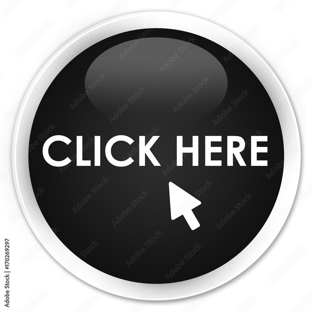 Click here premium black round button Click here premium black round button