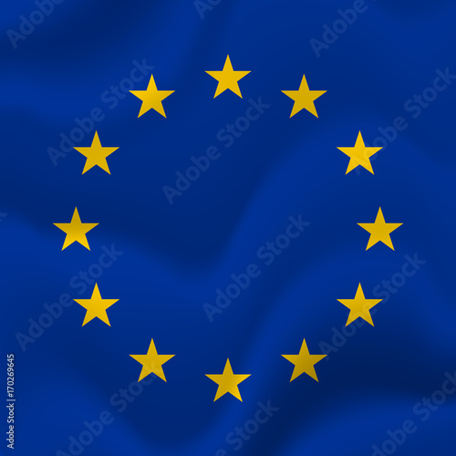 Europe flag background. Vector illustration.
