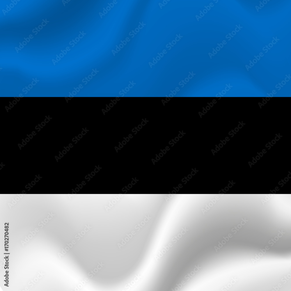 Estonia flag background. Vector illustration.