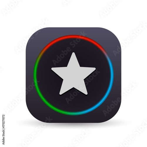 Dark MultiColor Web Button