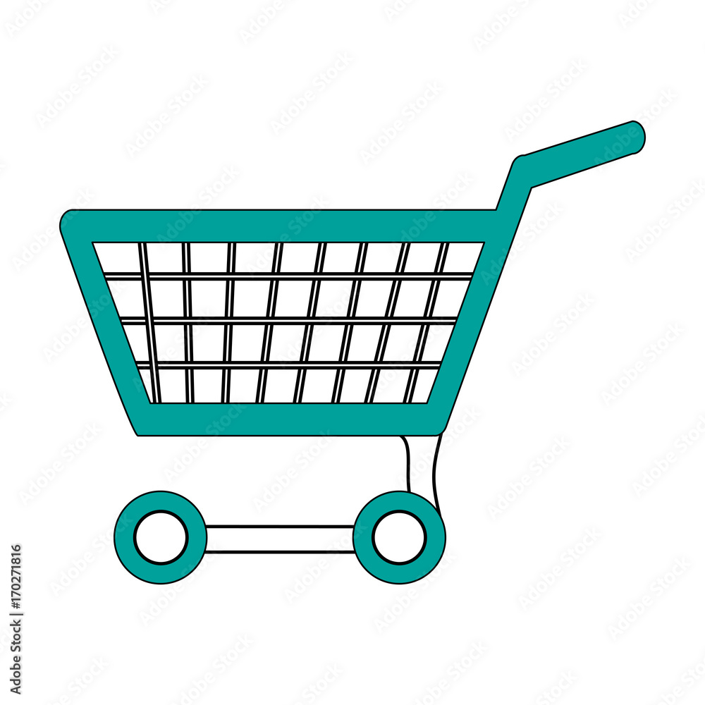Cart of shopping commerce and market theme Isolated design Vector illustration Cart of shopping commerce and market theme Isolated design Vector illustration