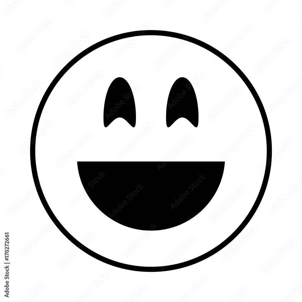 Funny cartoon face icon Emoticon caricature and character theme Isolated design Vector illustration Funny cartoon face icon Emoticon caricature and character theme Isolated design Vector illustration