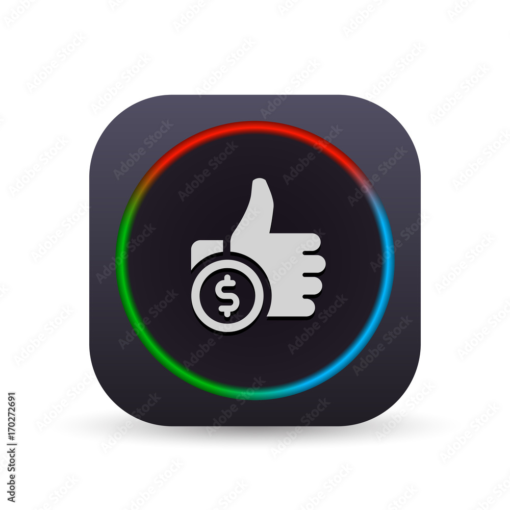 Dark MultiColor Web Button Dark MultiColor Web Button