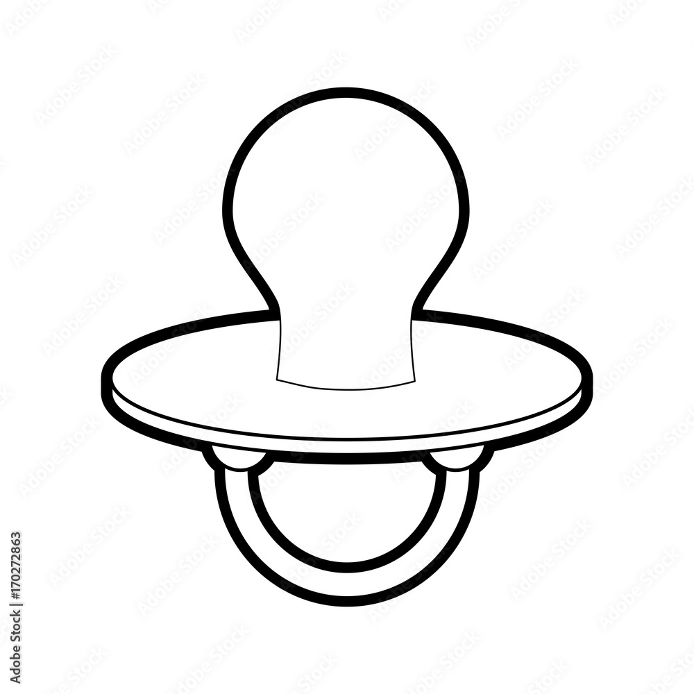 Pacifier of baby object and child theme Isolated design Vector illustration Pacifier of baby object and child theme Isolated design Vector illustration