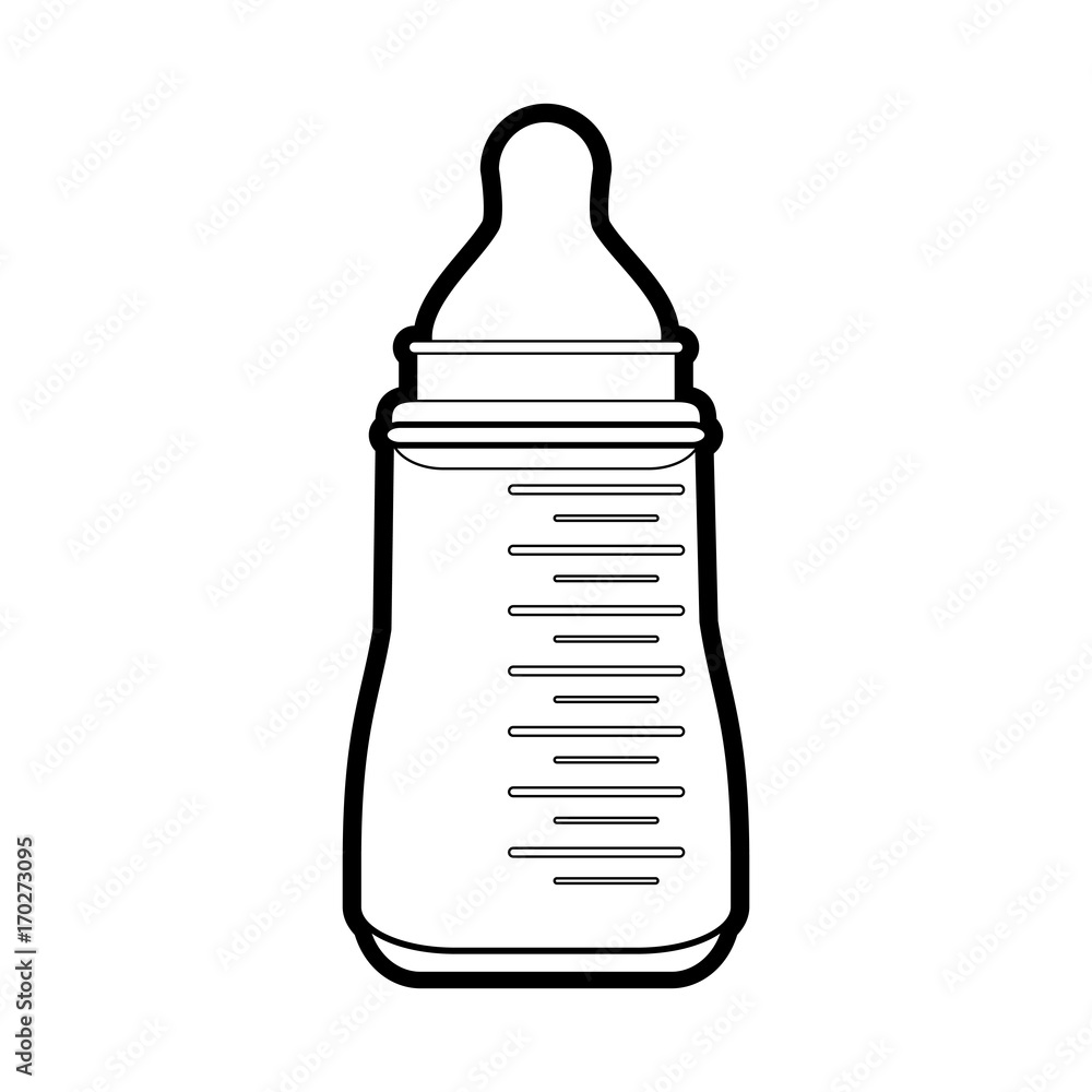 Bottle of baby object and child theme Isolated design Vector illustration Bottle of baby object and child theme Isolated design Vector illustration