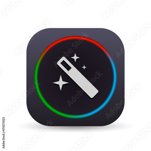 Dark MultiColor Web Button