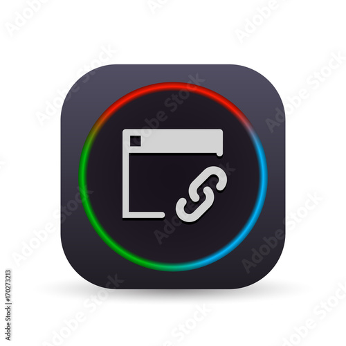 Dark MultiColor Web Button