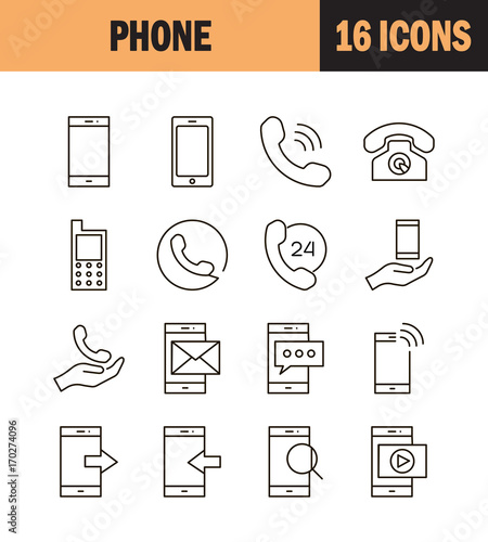 Phone flat icon