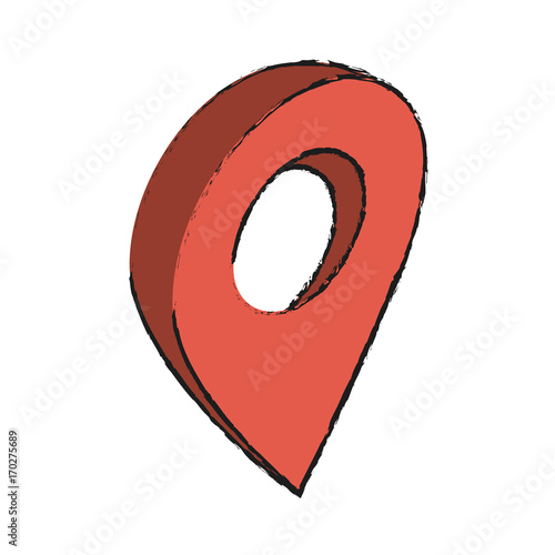 Map location pointer icon vector illustration graphic design