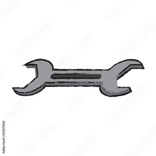 Wrench tool isolated icon vector illustration graphic design