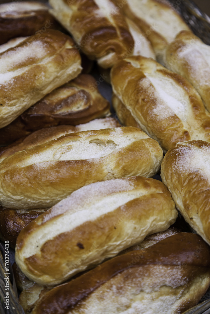 Milk buns artisans with sugar Milk buns artisans with sugar