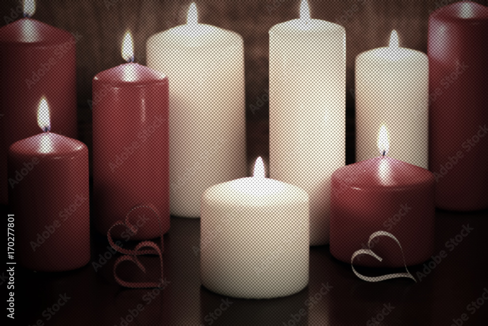 dot toned love heart shape candle dot toned love heart shape candle
