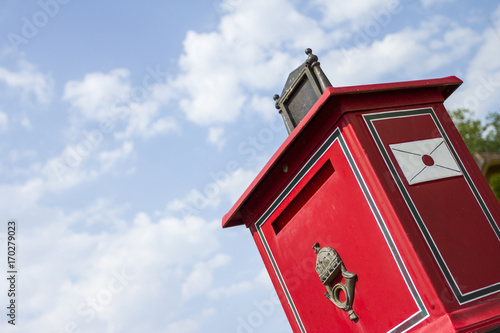 Old letter box in a hungarian street photo