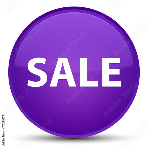 Sale special purple round button