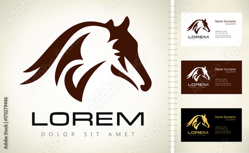 Horse vector logo