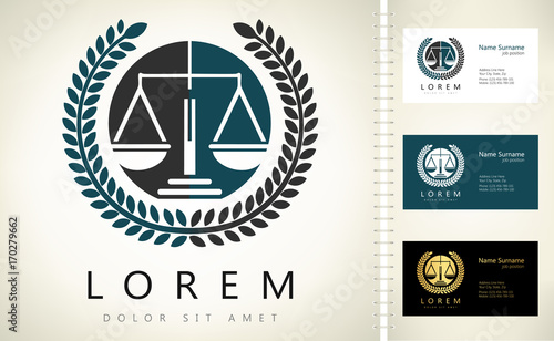 Scale of justice vector 