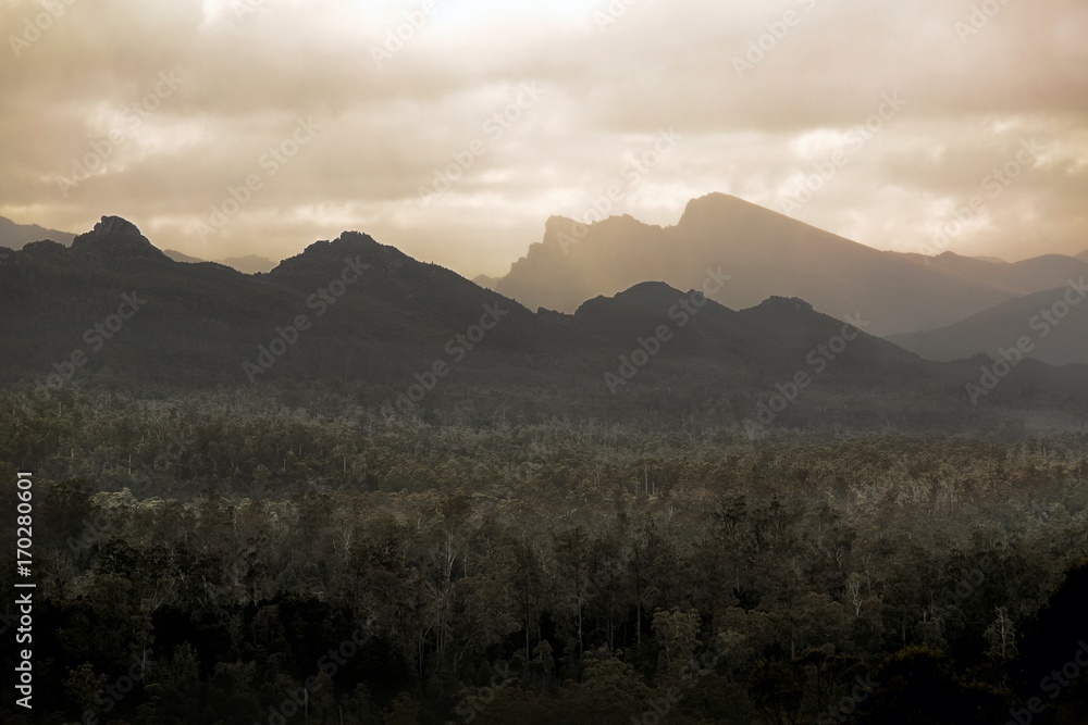 Dramatic Mountain Landscape