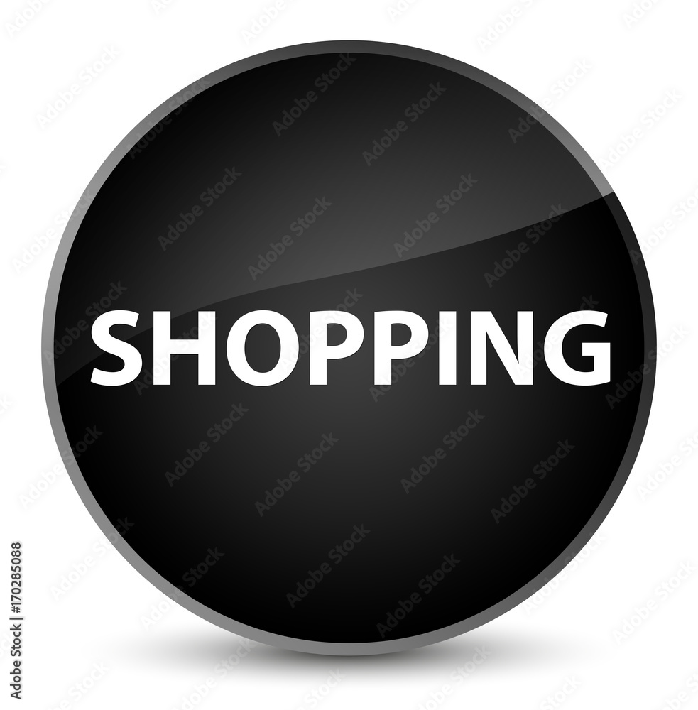 Shopping elegant black round button Shopping elegant black round button