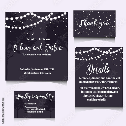 WEDDING INVITATION TEMPLATE DESIGN.