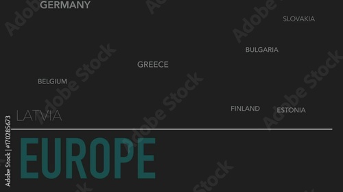 Word Europe with synonym