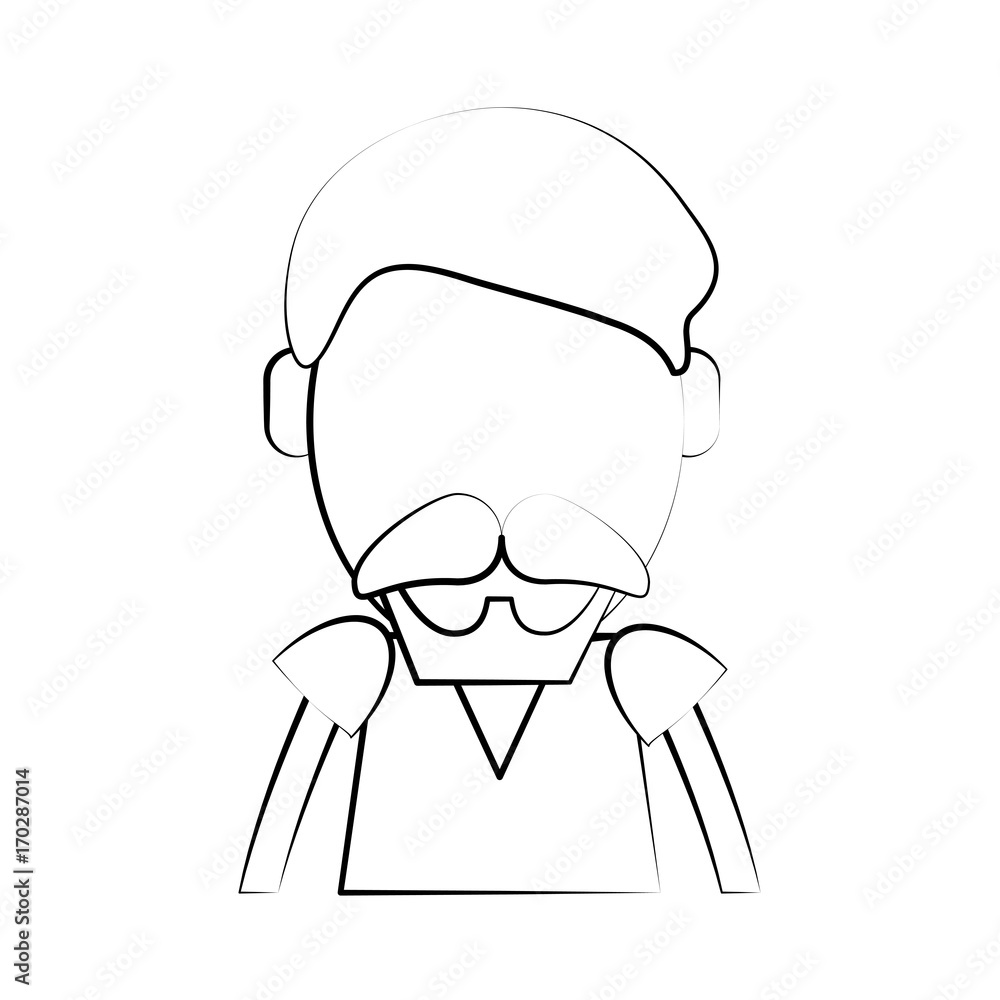 Hipster cute cartoon icon vector illustration graphic design Hipster cute cartoon icon vector illustration graphic design