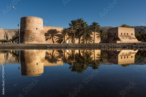 
Khasab castle, Musandam peninsula, Oman, Arabia photo