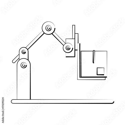 Forklift cargo vehicle icon vector illustration graphic design