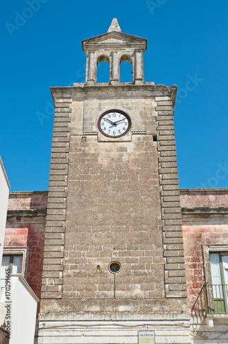 Clocktower. Mottola. Puglia. Italy.  photo