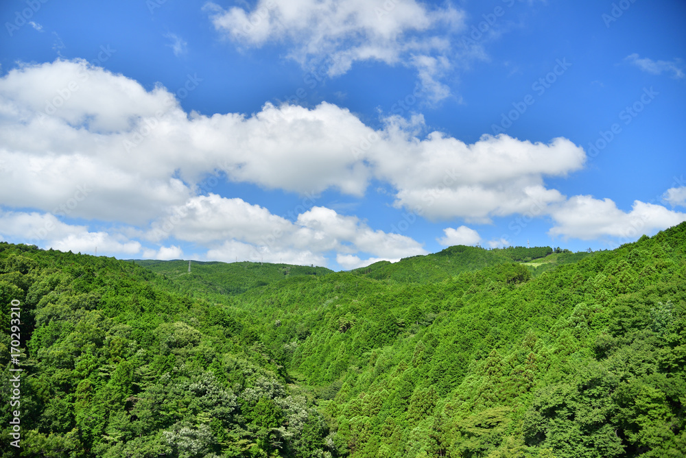 Japanese mountains at summer Japanese mountains at summer