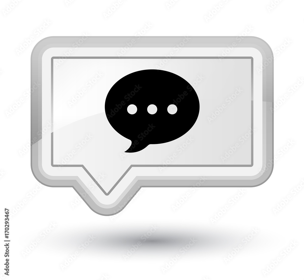 Conversation icon prime white banner button Conversation icon prime white banner button