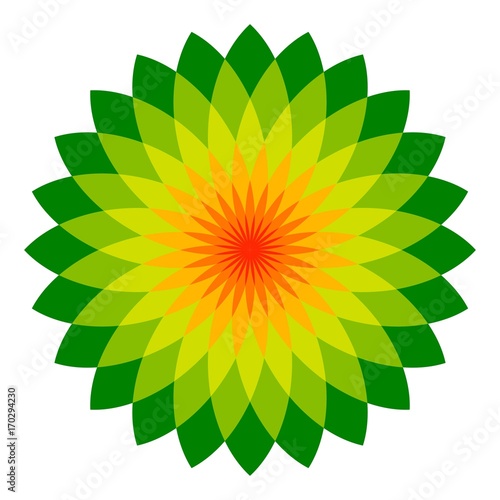 abstract flower, a lot of l...