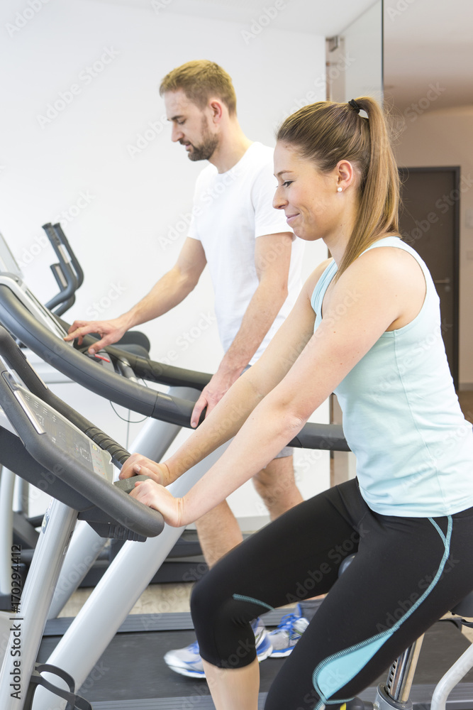 Fitness training on bikes Fitness training on bikes