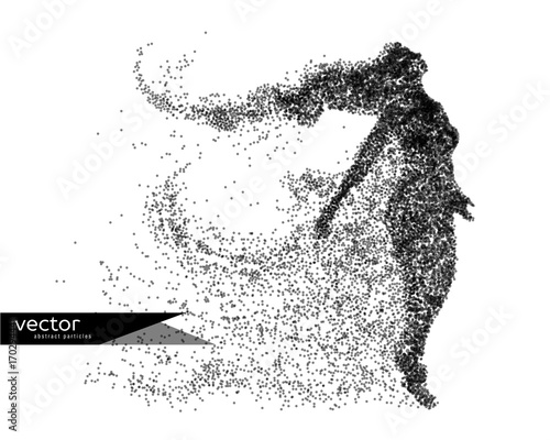 Abstract vector illustration of  beautiful woman. Background and text on a separate layer. 