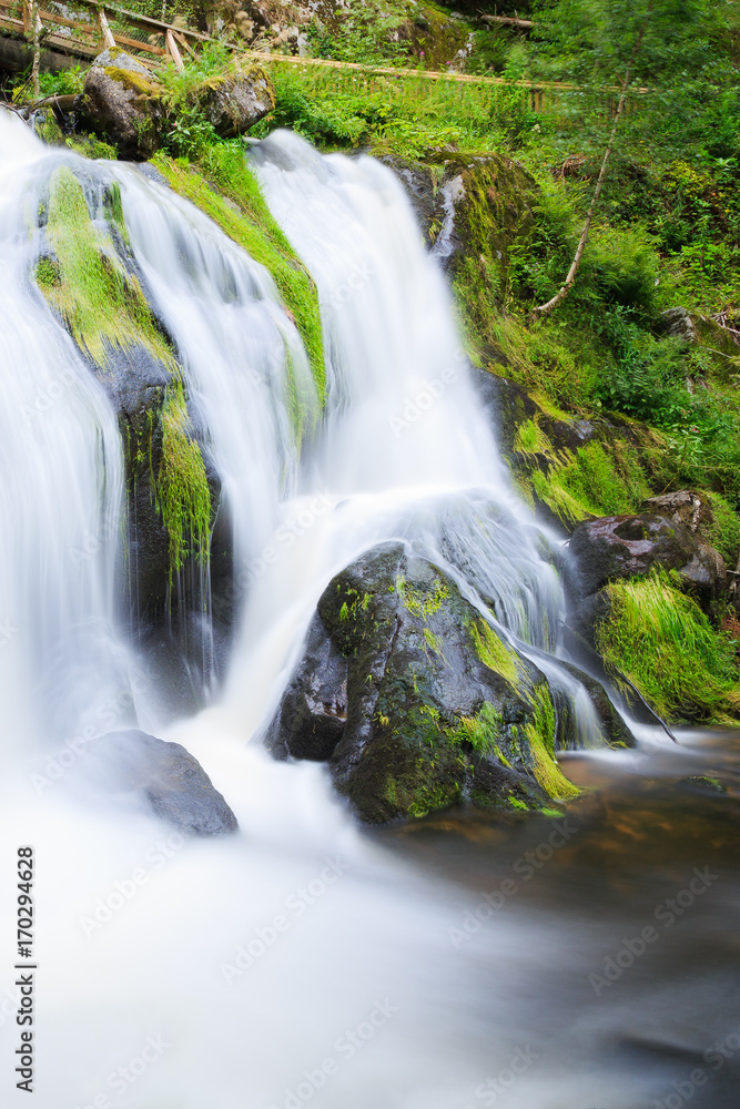 Fototapeta premium Wasserfall in Triberg im Schwarzwald Wasserfälle