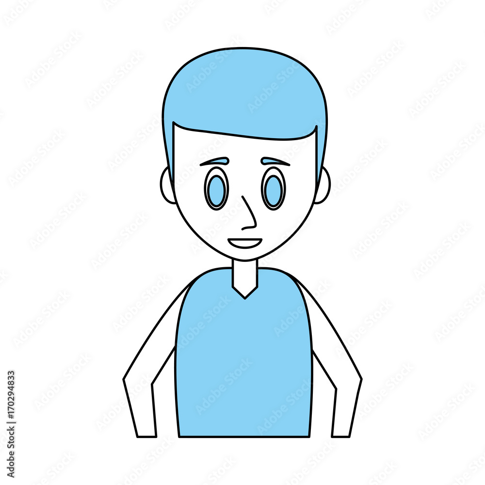 Young man cartoon icon vector illustration graphic design Young man cartoon icon vector illustration graphic design