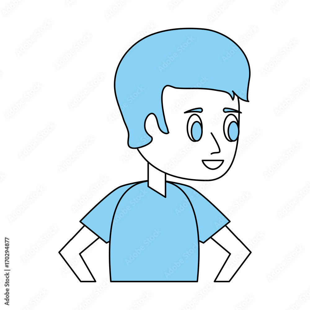 Young man cartoon icon vector illustration graphic design Young man cartoon icon vector illustration graphic design