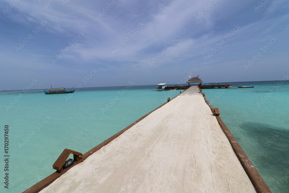 Maldives pier to heaven paradise Maldives pier to heaven paradise