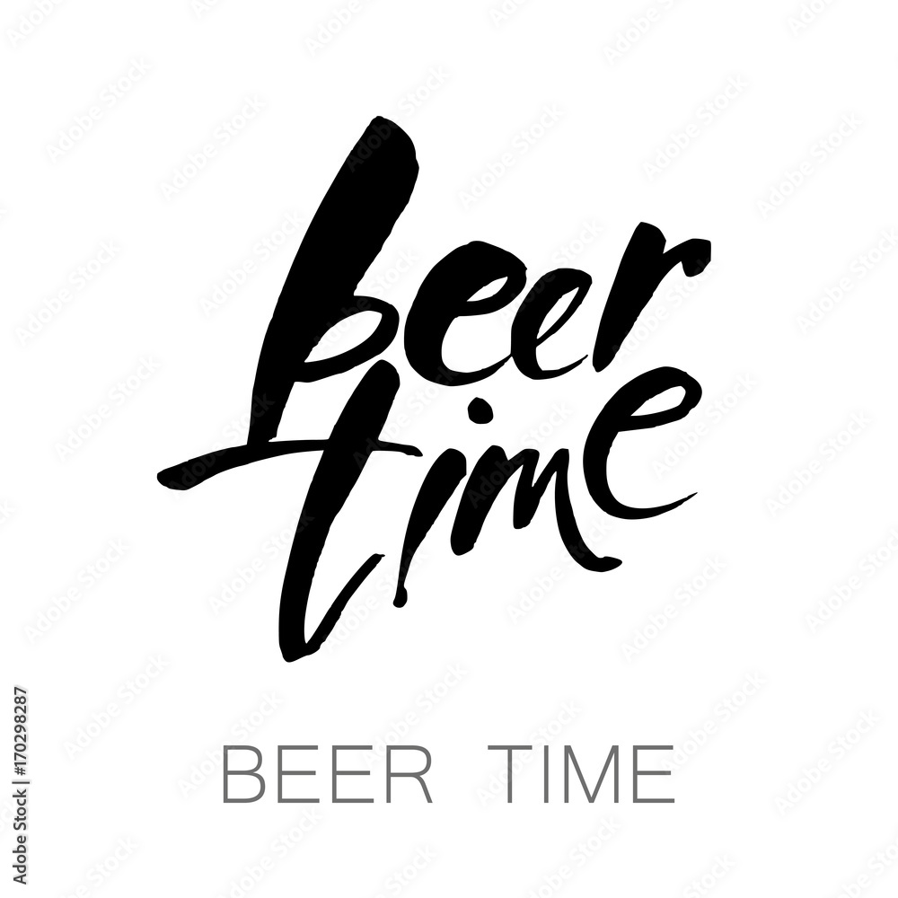 beer time lettering beer time lettering