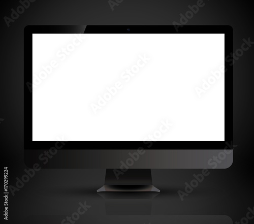 computer colors space gray with blank screen