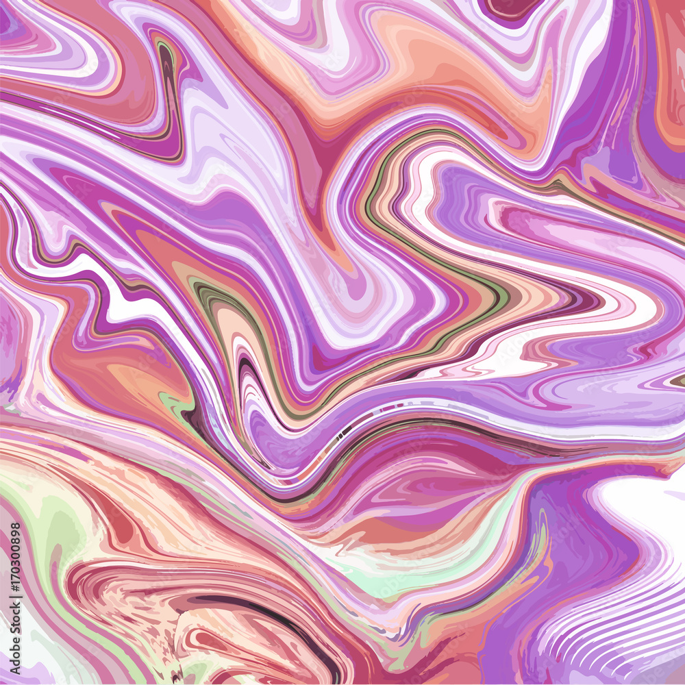 Fototapeta premium Marbling Texture design.Colorful fluid,poster, brochure, invitation, cover book, catalog. Vector illustration