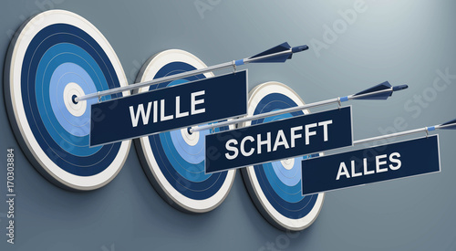 Zielscheibe wille schafft alles