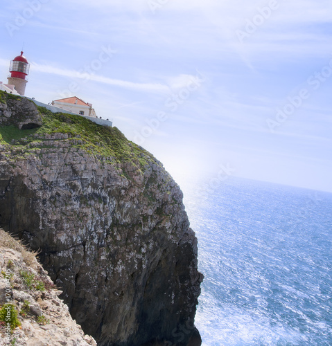 Lighthouse: cabo san Vicente, Algarve. Portugal photo