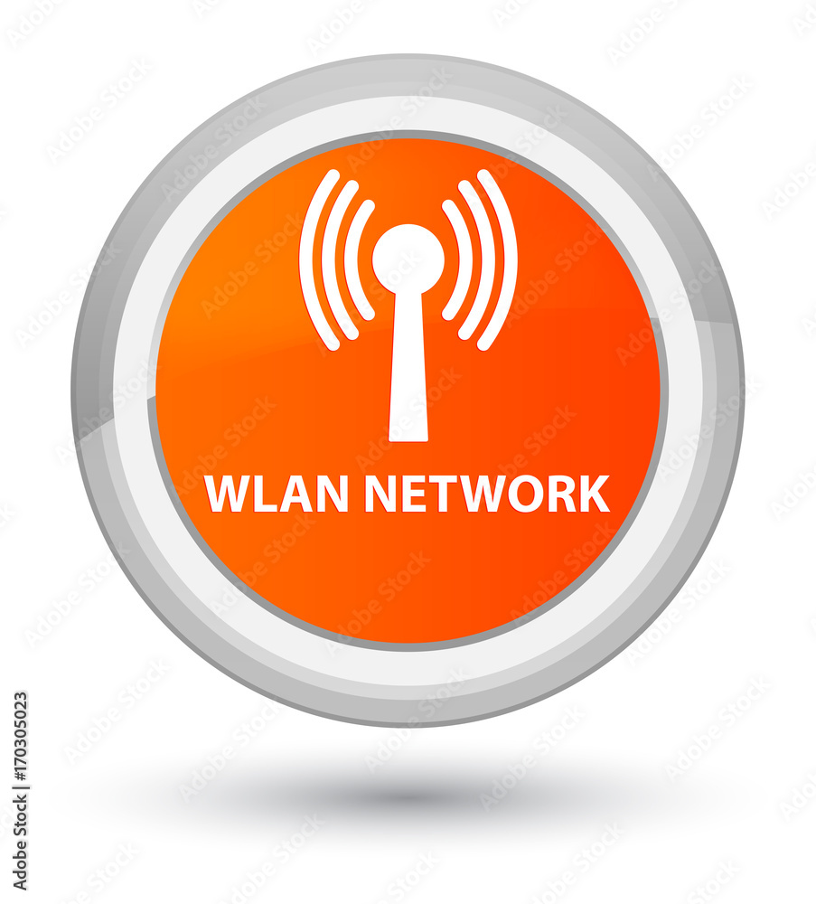 Wlan network prime orange round button Wlan network prime orange round button