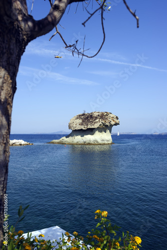 Il Fungo, the famous rock in shape of mushroom