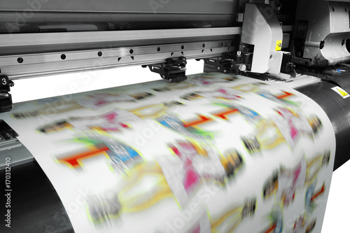 Large printer format inkjet working