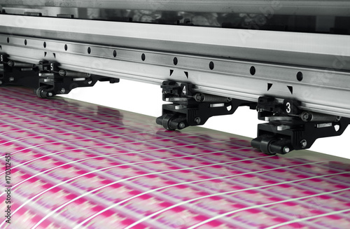 Large printer format inkjet working