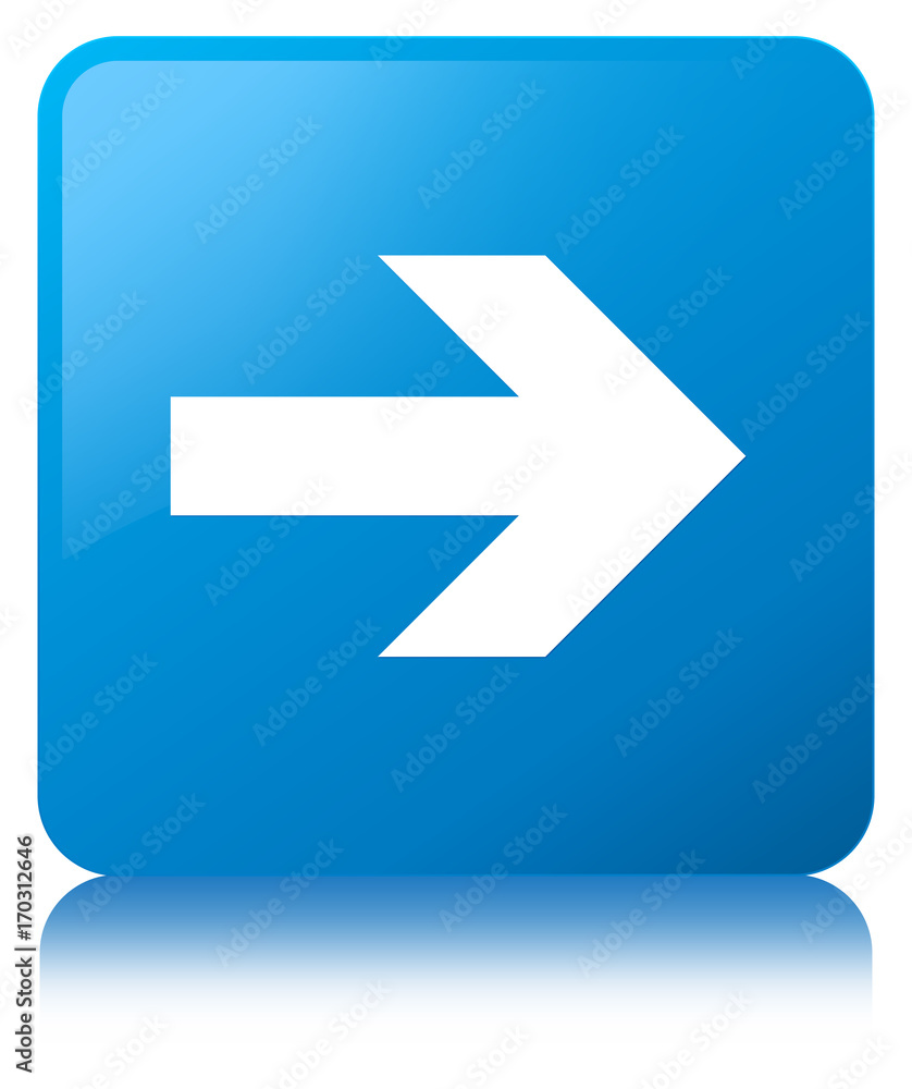 Next arrow icon cyan blue square button Next arrow icon cyan blue square button