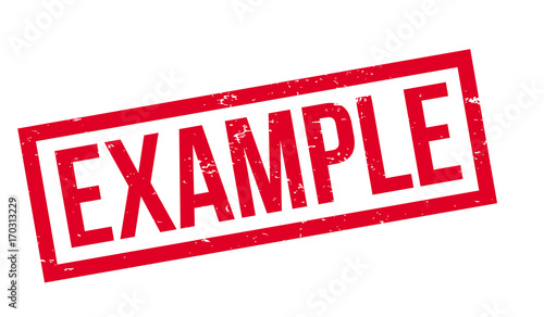 Example rubber stamp. Grunge design with dust scratches. Effects can be easily removed for a clean, crisp look. Color is easily changed.